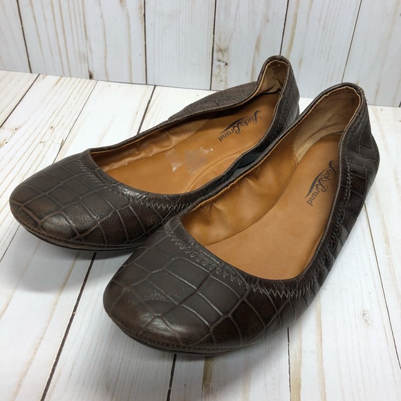 Lucky Brand Shoes - Lucky Brand brown crocodile chocolate flats 8 1/2